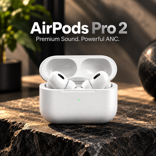 AirPods Pro 2 – Wireless Earbuds with Active Noise Cancellation | Free Case Included