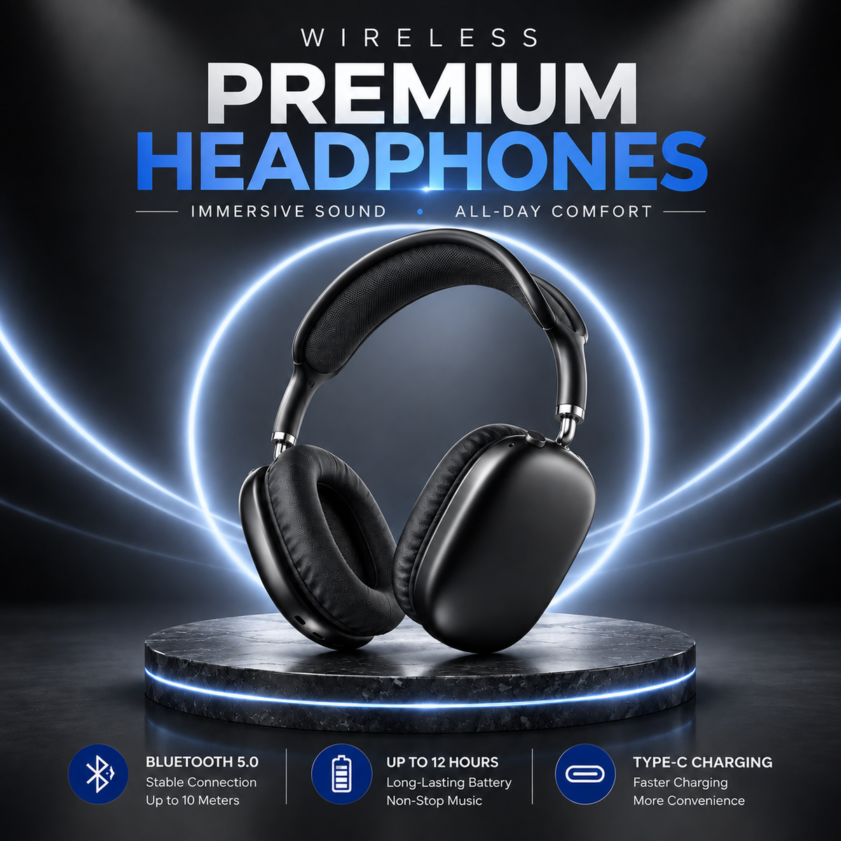 Multifunctional Airpods Max | Wireless Stereo Headphone