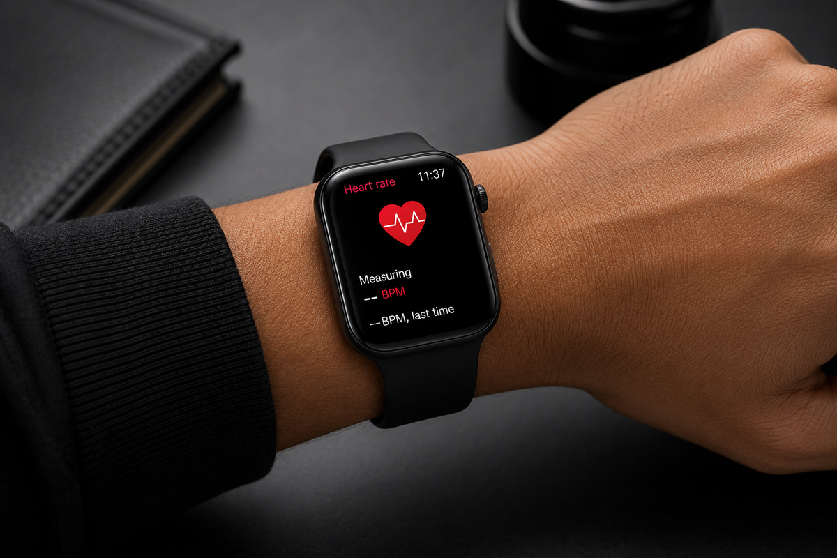 Series 11 smartwatch 46mm worn on wrist with heart rate tracking