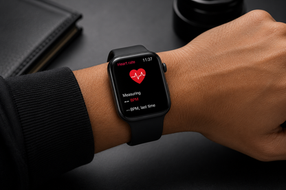 Series 11 smartwatch 46mm worn on wrist with heart rate tracking